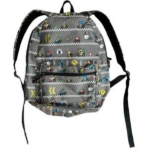 Nintendo Mario Kart Kids Spencer’s Gifts Colorful Printed Zip Pocket Backpack.